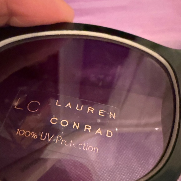 Sunglasses Lauren Conrad light pink and black oversized - Picture 12 of 12